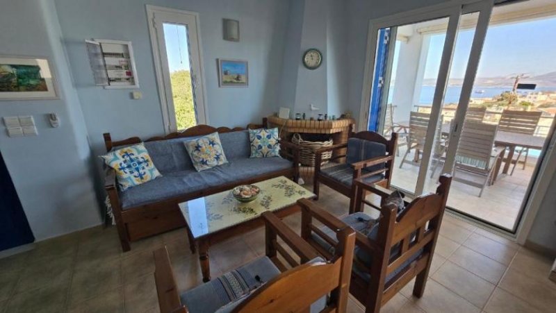 Plaka bei Chania Kreta, Plaka: Mediterrane Inselvilla mit Meer- und Bergblick im Apokoronas zu verkaufen Haus kaufen